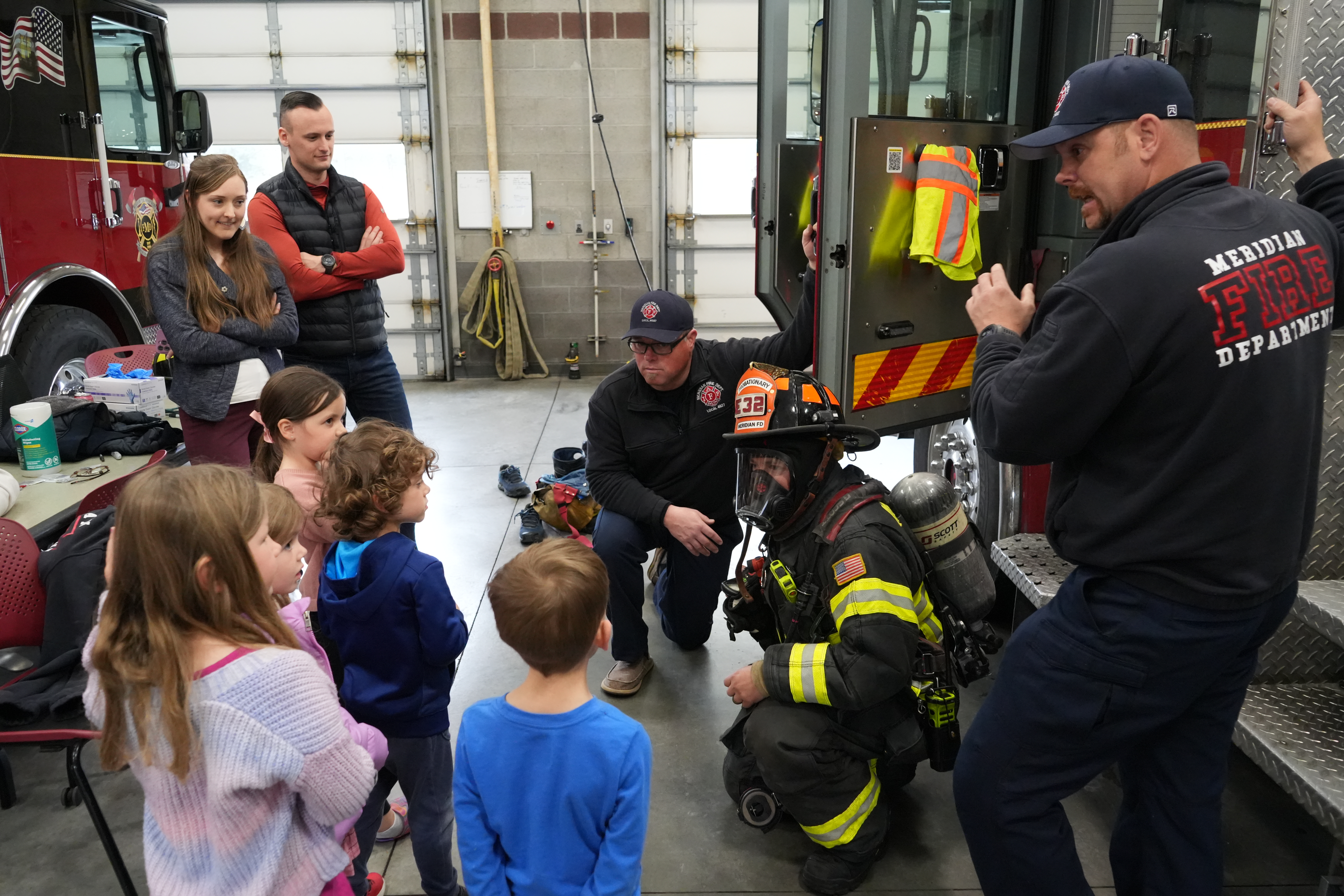 Station Tour at Station 1 with Crew and Kids